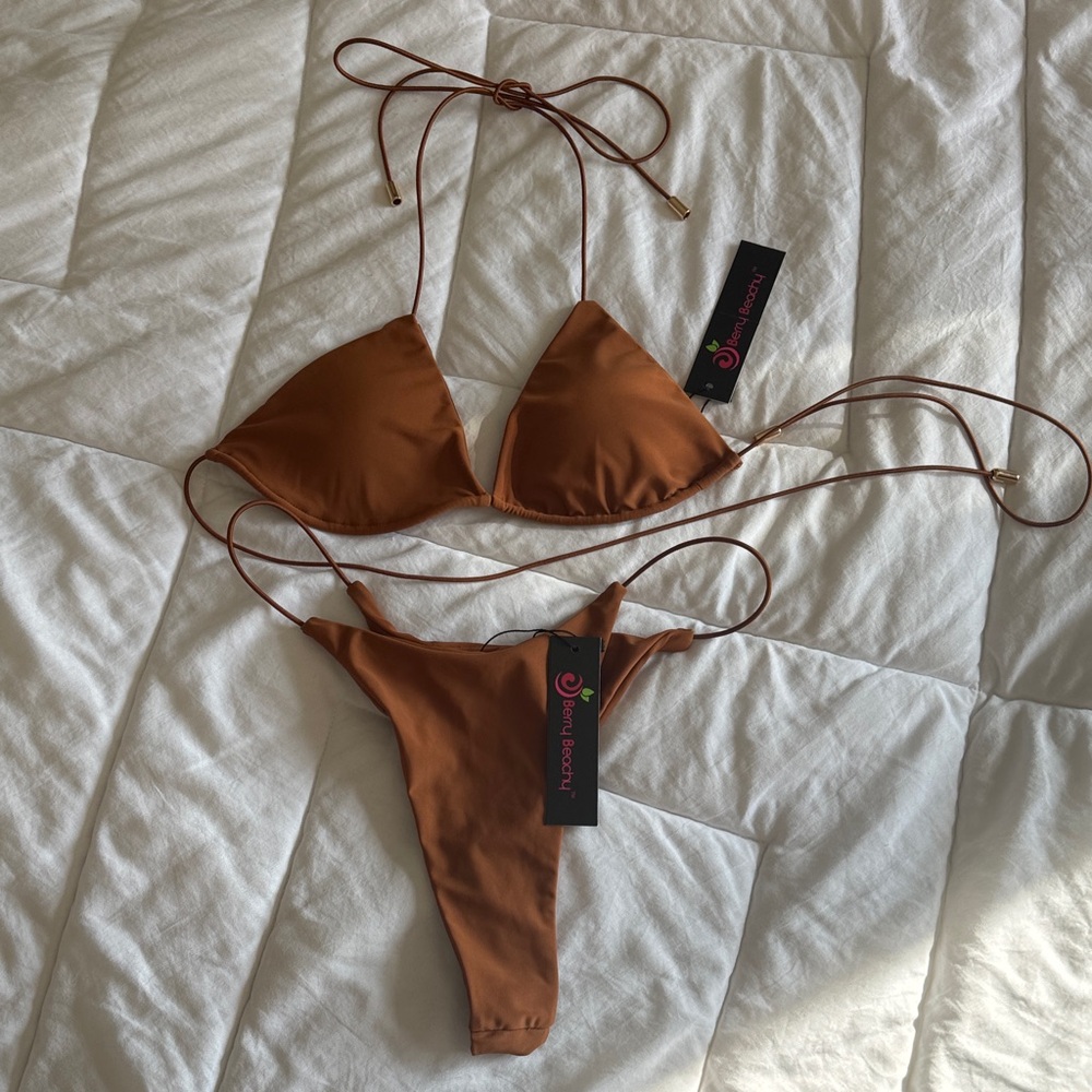 *NWT* Brown Micro Bikini Set